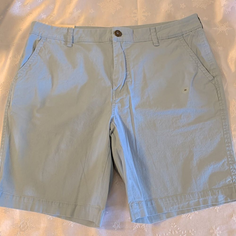 NWT Aeropostale AERO Stretch Classic Shorts Baby Blue Sz 36 Waist Gorgeous